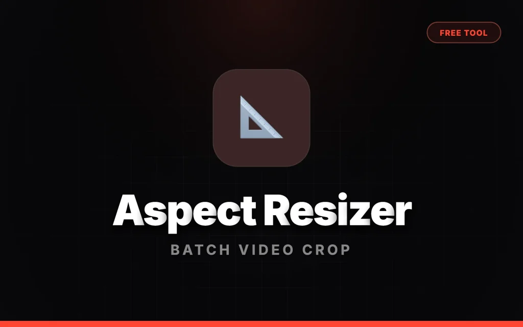 Batch Video Resizer interface converting landscape video to TikTok and Instagram formats